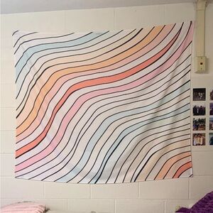 Pastel Wave Tapestry